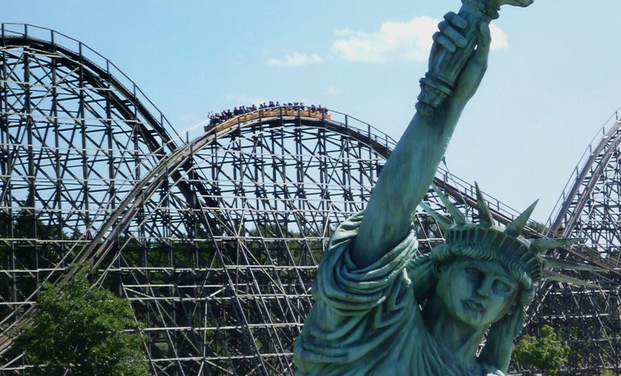Achterbahn Colossos, Ansicht bis 2015. Auf dem Areal befindet sich ein Lost Place. Foto: YanCoasterman/CC BY-SA 3.0